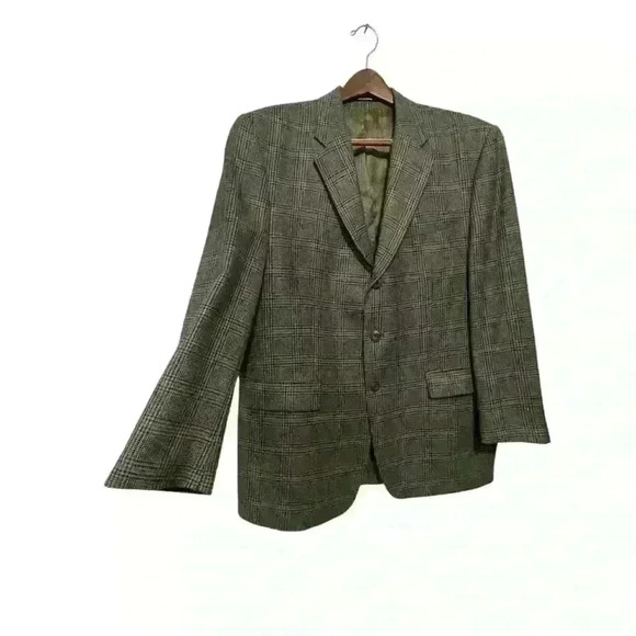 Polo University Ralph Lauren Lambs Wool Checked Sportcoat Jacket Blazer Mens 42R - Picture 2 of 11